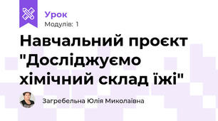 Навчальний проєкт "Досліджуємо хімічний склад їжі"
