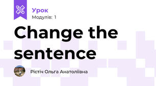 Change the sentence 
