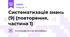 Систематизація знань (9) (повторення, частина 1)
