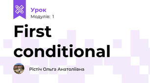 First conditional 