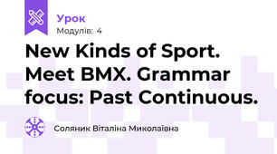  New Kinds of Sport. Meet BMX. Grammar focus: Past Continuous.