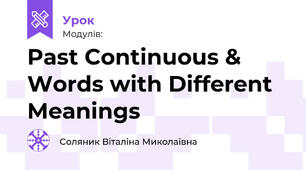 Past Continuous & Words with Different Meanings