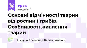 Основні відмінності тварин від рослин і грибів. Особливості живлення тварин