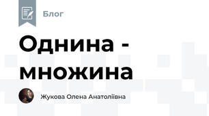 Однина - множина