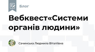 Вебквест«Системи органів людини» 