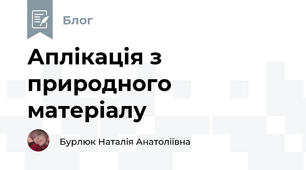 Аплікація з природного матеріалу 