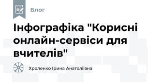Інфографіка "Корисні онлайн-сервіси для вчителів"