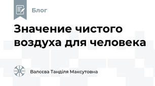 Значение чистого воздуха для человека