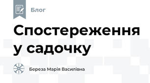 Спостереження у садочку