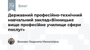 Державний професійно-технічний навчальний заклад«Вінницьке вище професійне училище сфери послуг»