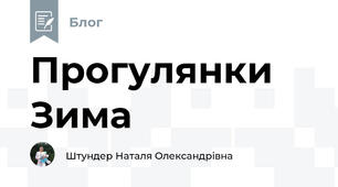 Прогулянки Зима