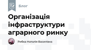 Організація інфраструктури аграрного ринку