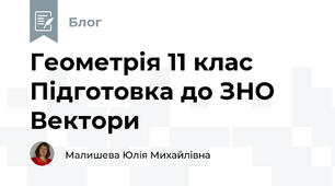 Геометрія 11 клас  Підготовка до ЗНО Вектори