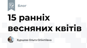 15 ранніх весняних квітів