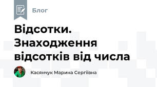 Відсотки. Знаходження відсотків від числа