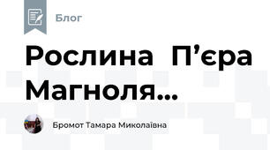  Рослина  П’єра Магноля...