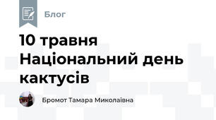 10 травня Національний день кактусів 
