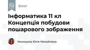 Інформатика 11 кл Концепція побудови пошарового зображення