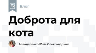Доброта для кота