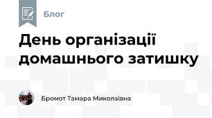 День організації домашнього затишку