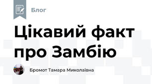 Цікавий факт про Замбію