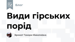 Види гірських порід