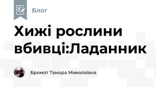 Хижі рослини вбивці:Ладанник