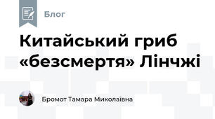 Китайський гриб «безсмертя» Лінчжі
