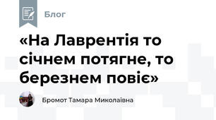 «На Лаврентія то січнем потягне, то березнем повіє»