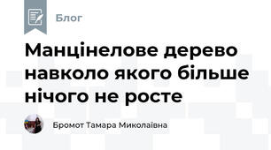 Манцінелове дерево навколо якого більше нічого не росте