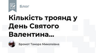 Кількість троянд у День Святого Валентина...