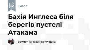 Бахія Инглеса біля берегів пустелі Атакама