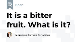 It is a bitter fruit. What is it?