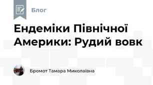 Ендеміки Північної Америки: Рудий вовк