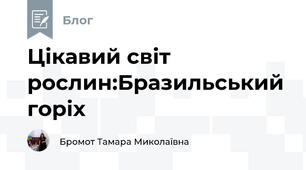 Цікавий світ рослин:Бразильський горіх