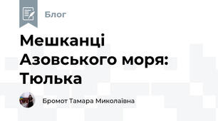 Мешканці Азовського моря: Тюлька