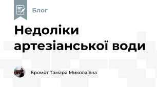 Недоліки артезіанської води