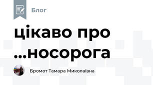 цікаво про ...носорога