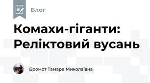 Комахи-гіганти: Реліктовий вусань