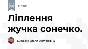 Ліплення жучка сонечко. 