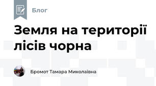 Земля на території лісів чорна