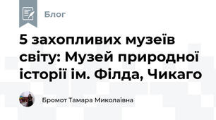 5 захопливих музеїв світу: Музей природної історії ім. Філда, Чикаго