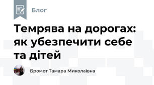 Темрява на дорогах: як убезпечити себе та дітей