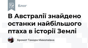 В Австралії знайдено останки найбільшого птаха в історії Землі