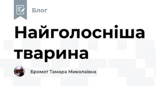 Найголосніша тварина