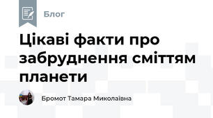 Цікаві факти про забруднення сміттям планети