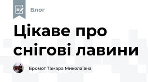 Цікаве про снігові лавини
