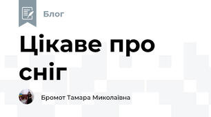 Цікаве про сніг