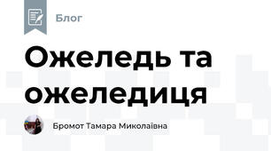 Ожеледь та ожеледиця