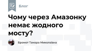 Чому через Амазонку немає жодного мосту?